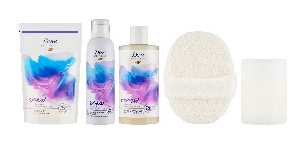 Set cadou cu lumanare Dove Bath Terapy foto