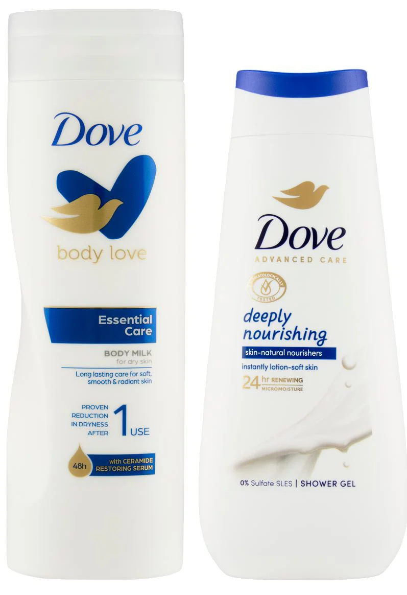Подарочный набор Dove Гель для душа+Лосьон Deeply Nourishing foto