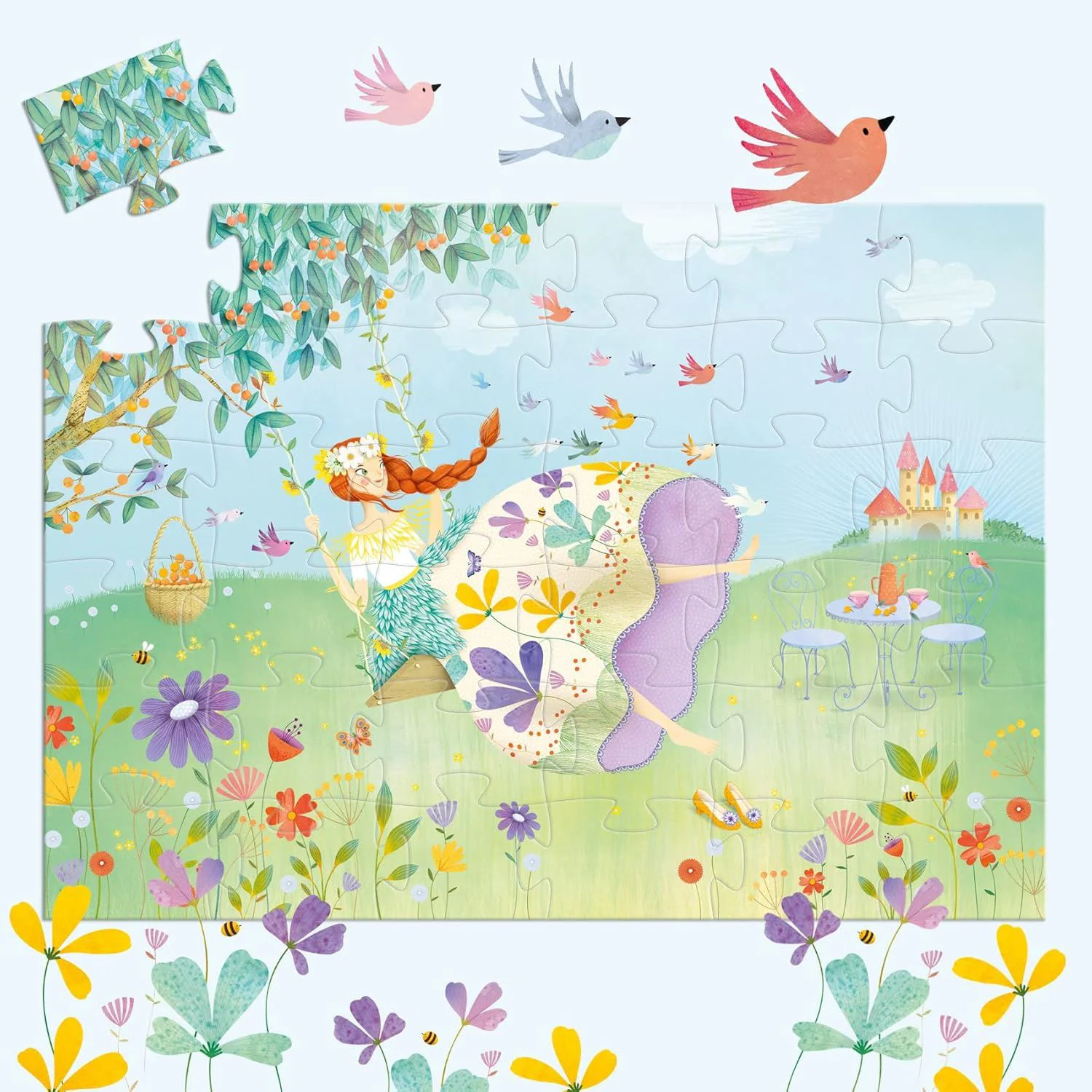 Puzzle Djeco Primavara Printeselor, 36 el. foto