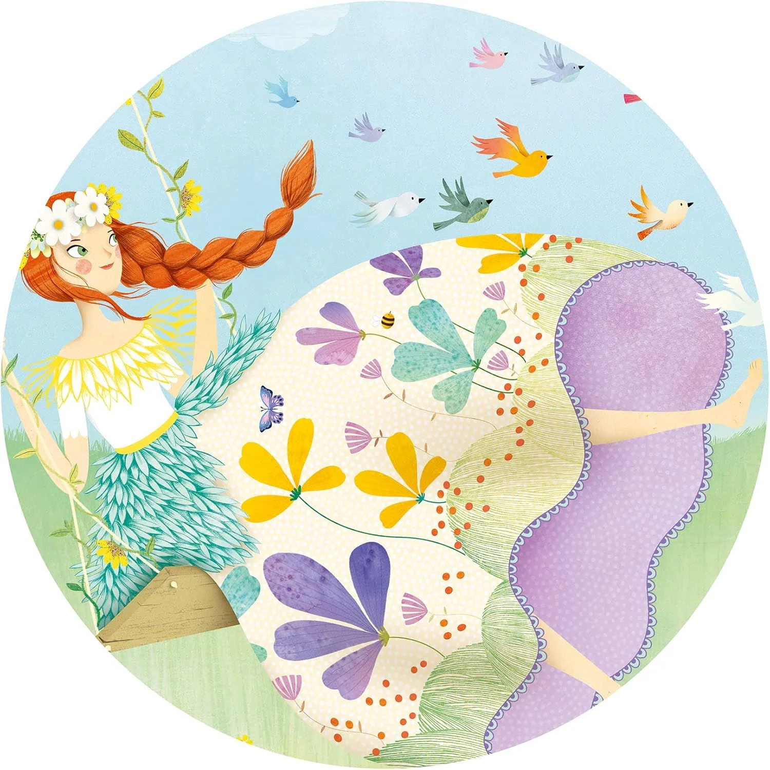 Puzzle Djeco Primavara Printeselor, 36 el. foto