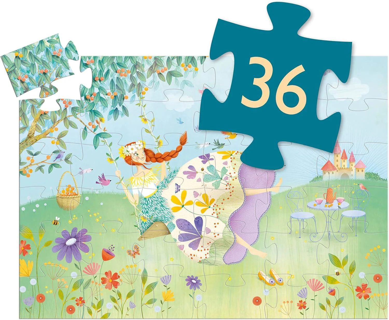 Puzzle Djeco Primavara Printeselor, 36 el. foto