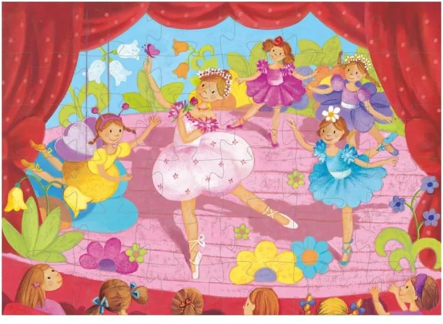 Puzzle Djeco Balerina si floarea, 36 el. foto