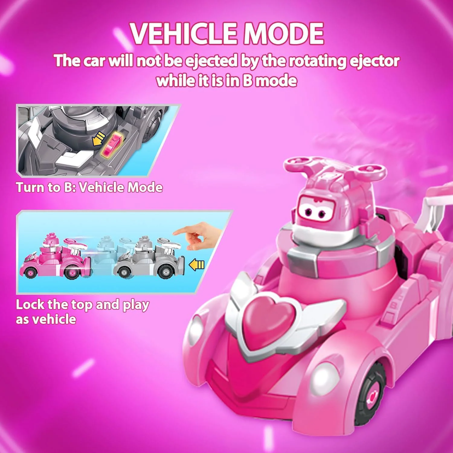 Set de joaca Spinning Dizzy&Vehicul 2 in 1 Super Wings foto
