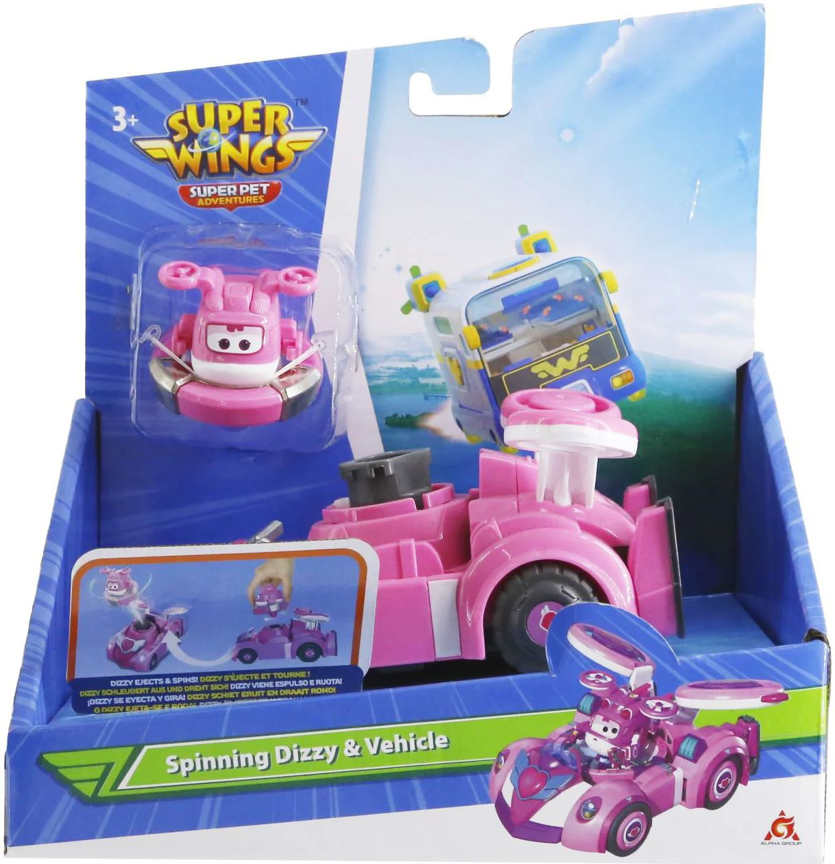 Set de joaca Spinning Dizzy&Vehicul 2 in 1 Super Wings foto
