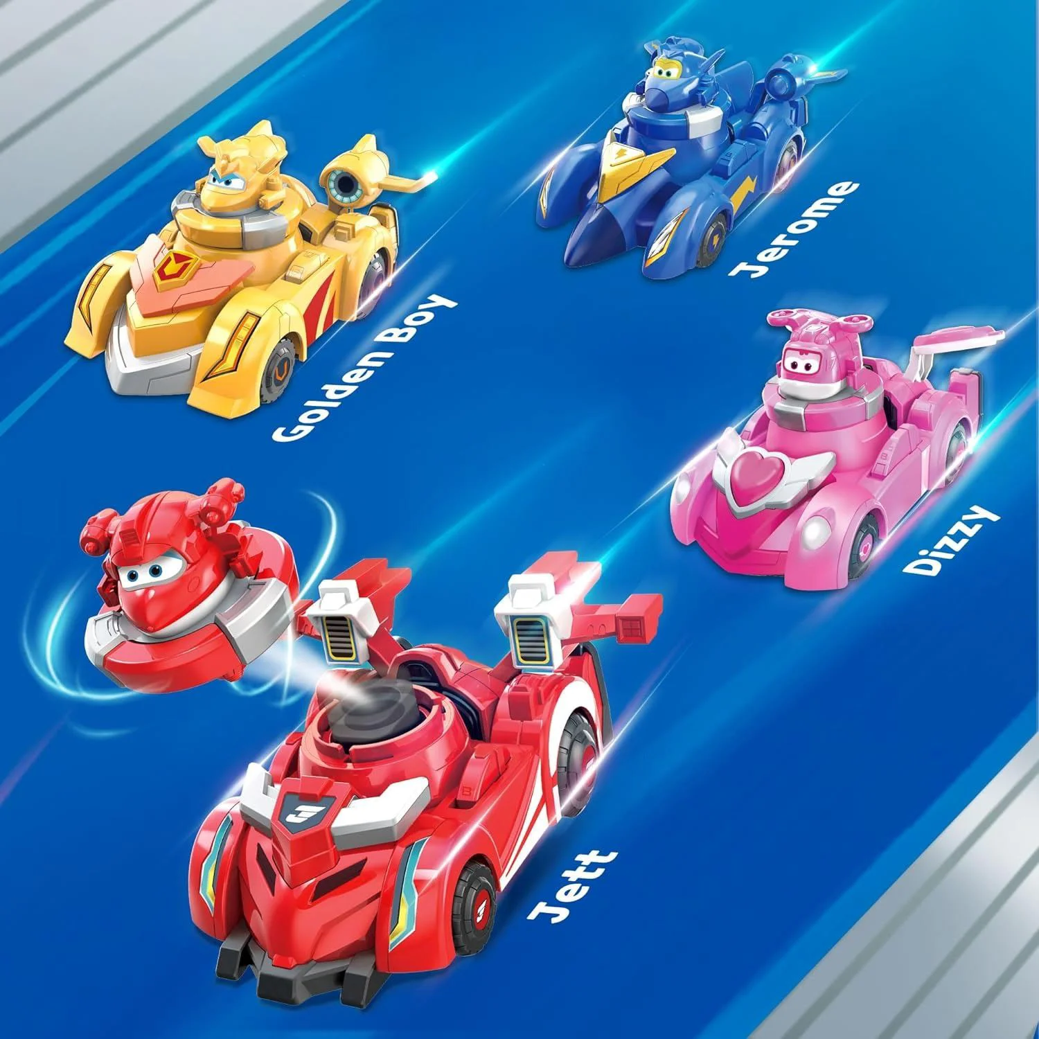 Set de joaca Spinning Jett&Vehicul 2 in 1 Super Wings foto