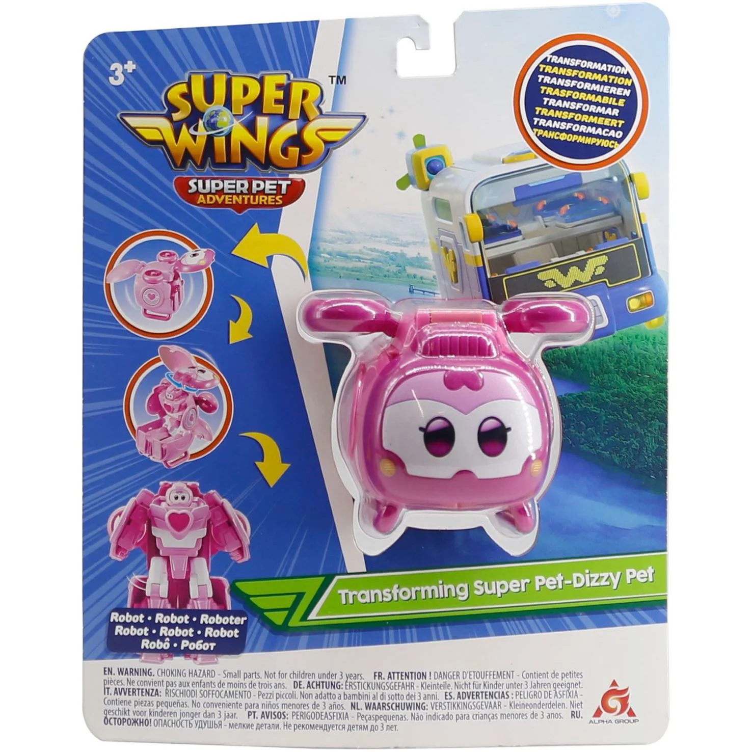 Jucarie transformer Super Wings Super Pet Dizzy foto