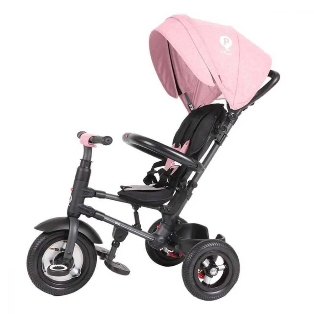 Tricicleta Qplay Rito Rubber Pink foto