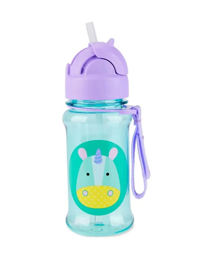 Sticluta cu pai din tritan Skip Hop Zoo Unicorn foto