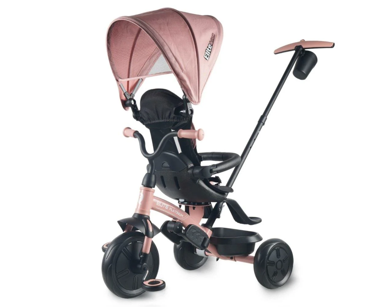 Трёхколёсный велосипед Qplay Elite Platinum Pink foto