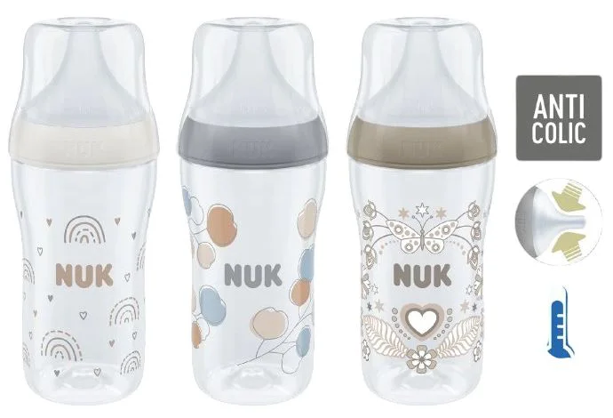 Пластиковая бутылочка NUK Nature Perfect Match с силиконовой соской (3-12 мес.), 260 мл foto