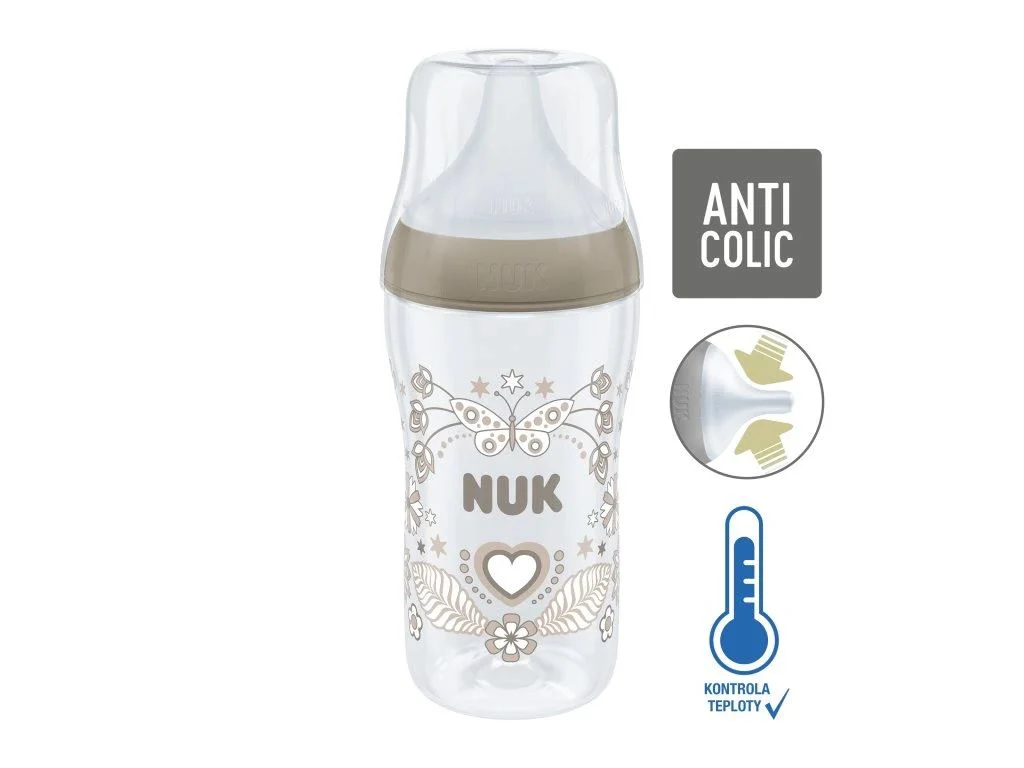 Пластиковая бутылочка NUK Nature Perfect Match с силиконовой соской (3-12 мес.), 260 мл foto