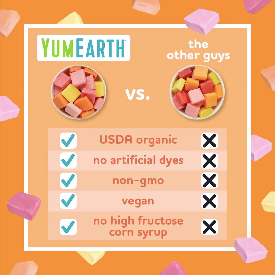 Bomboane gumate din fructe Yumearth Chewys, 57 g foto