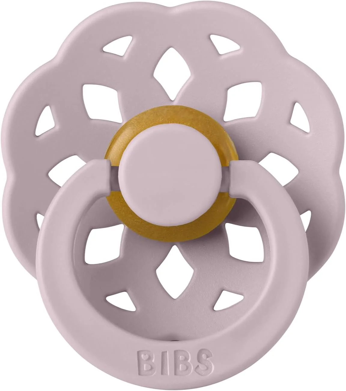 Suzeta rotunda din latex BIBS Boheme Dusky Lilac (0-6 luni) - Ambalaj premium foto