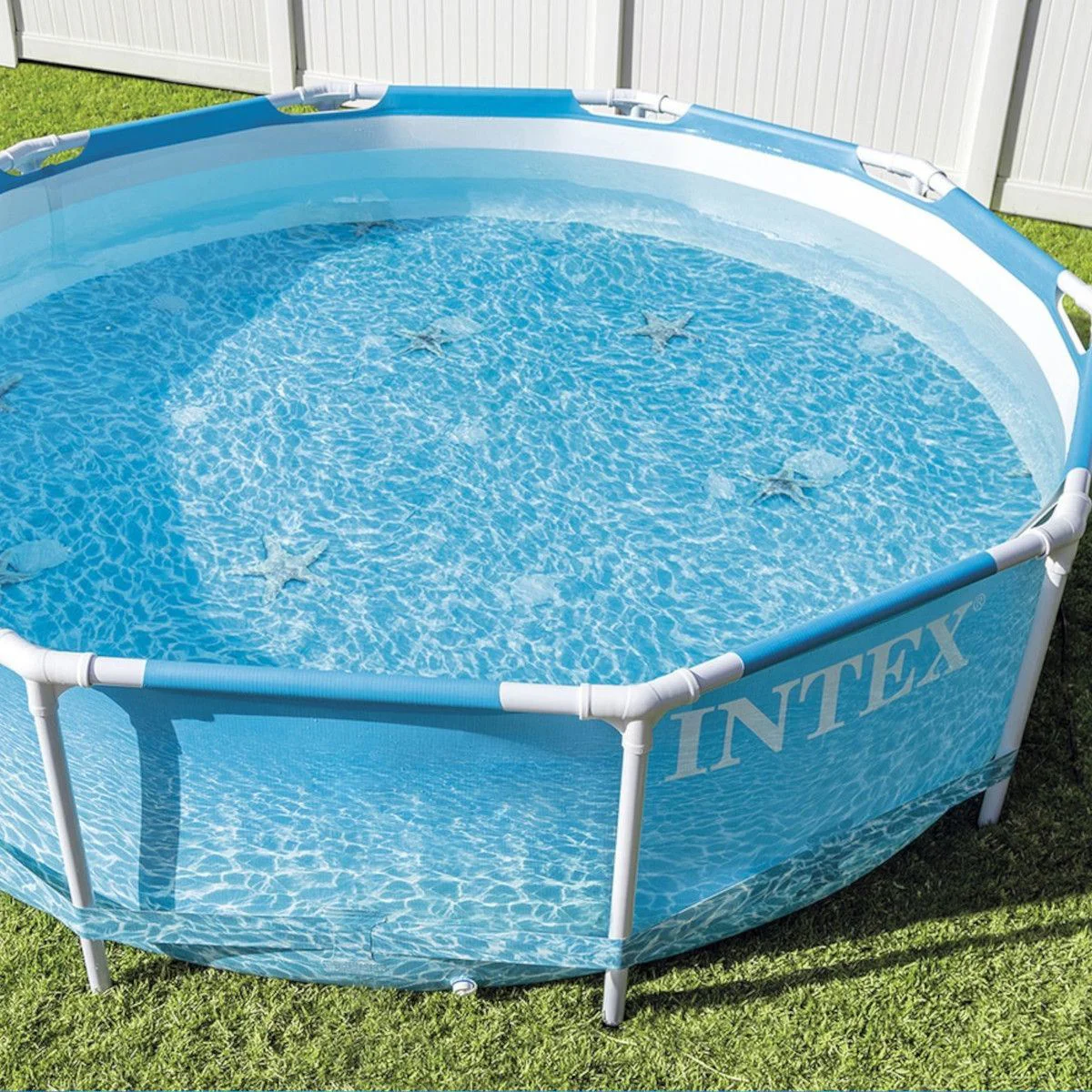 Piscina cu cadru metalic Intex Beachside, 305x76 cm, 4485 l foto