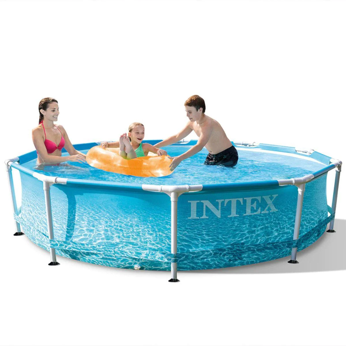 Piscina cu cadru metalic Intex Beachside, 305x76 cm, 4485 l foto