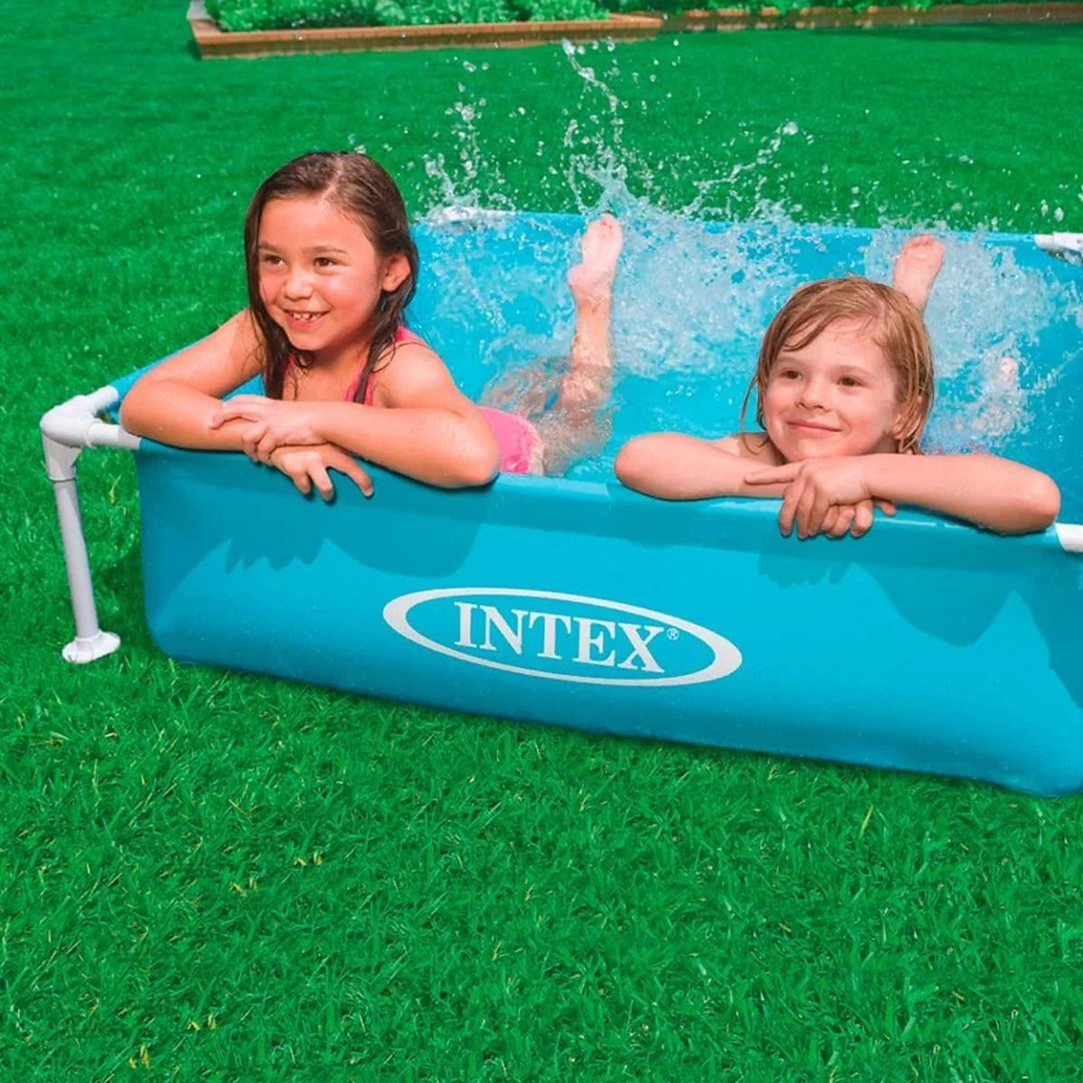 Бассейн с металлическим каркасом Intex, 122×122×30 см, 342 л foto