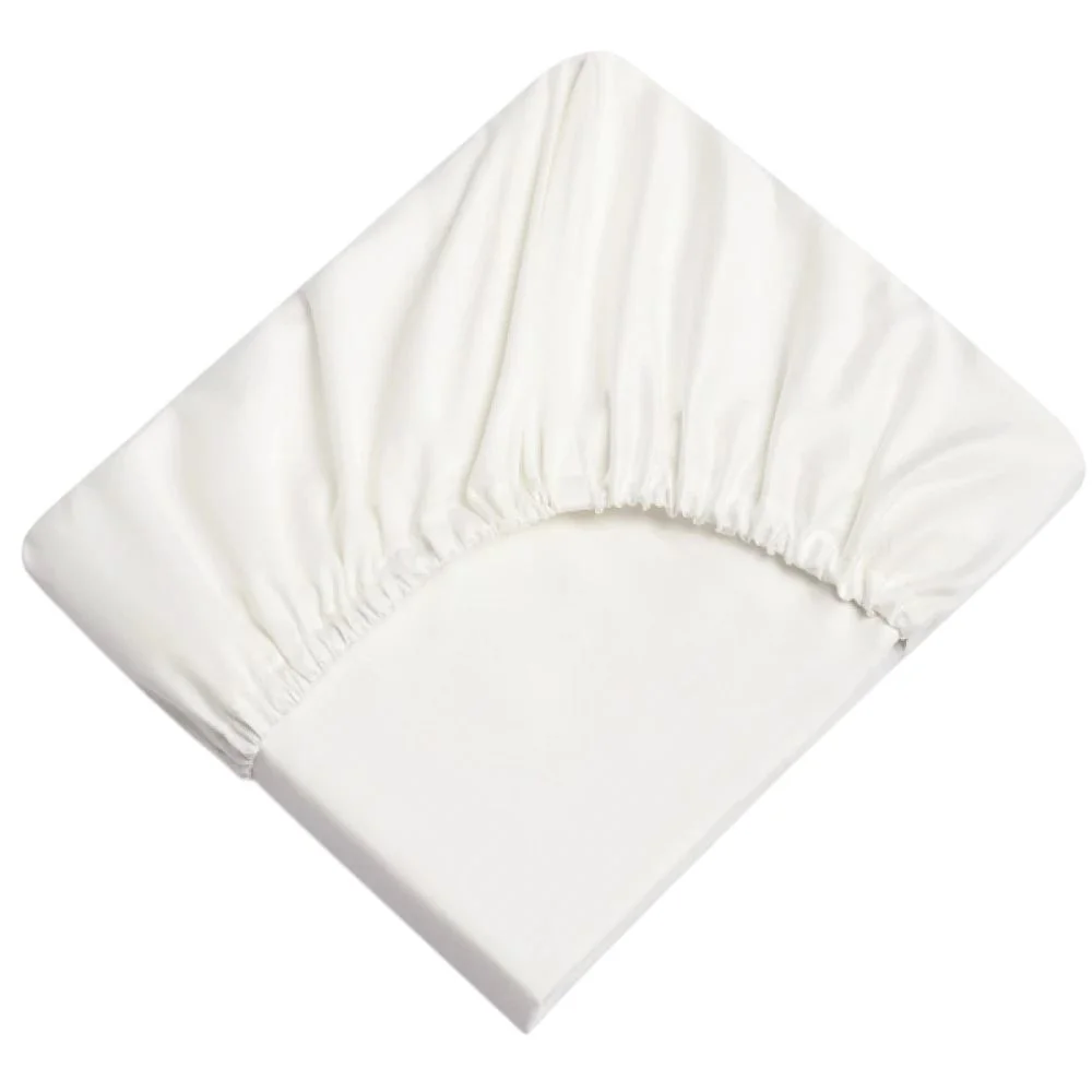 Cearsaf Perina cu elastic Ivory, 160x80 cm foto