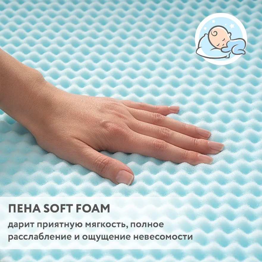 Saltea pentru copii Plitex Orto Fusion, 160х80х12 cm foto