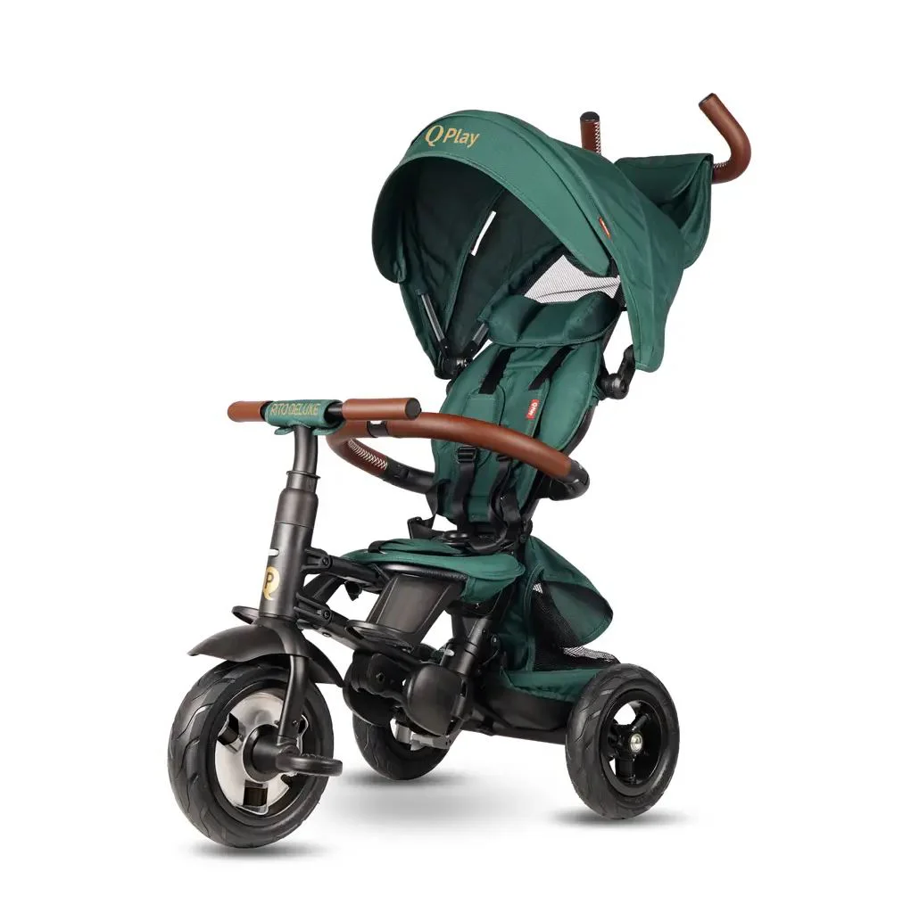 Tricicleta Qplay Rito Deluxe Green foto