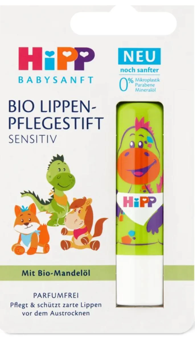 Balsam de buze ecologic HiPP Babysanft (12+ luni), 4,8 g foto