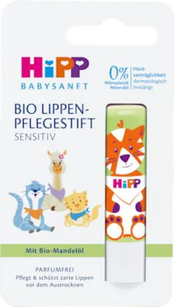 Balsam de buze ecologic HiPP Babysanft (12+ luni), 4,8 g foto
