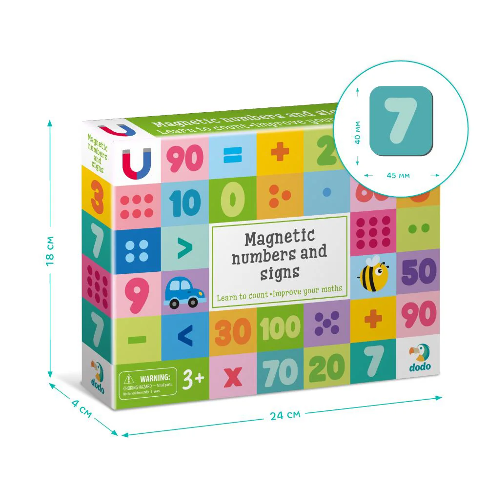 Joc magnetic Dodo Cifre si semne, 68 el. foto