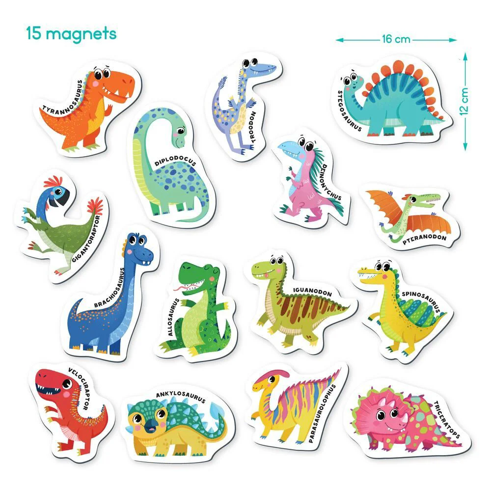 Joc magnetic Dodo Dinozauri, 15 el. foto