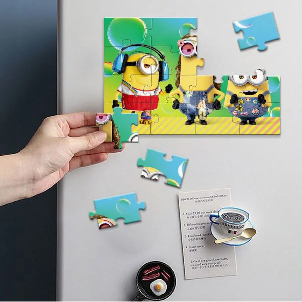 Puzzle magnetic Dodo Minions: Serbare, 16 el. foto