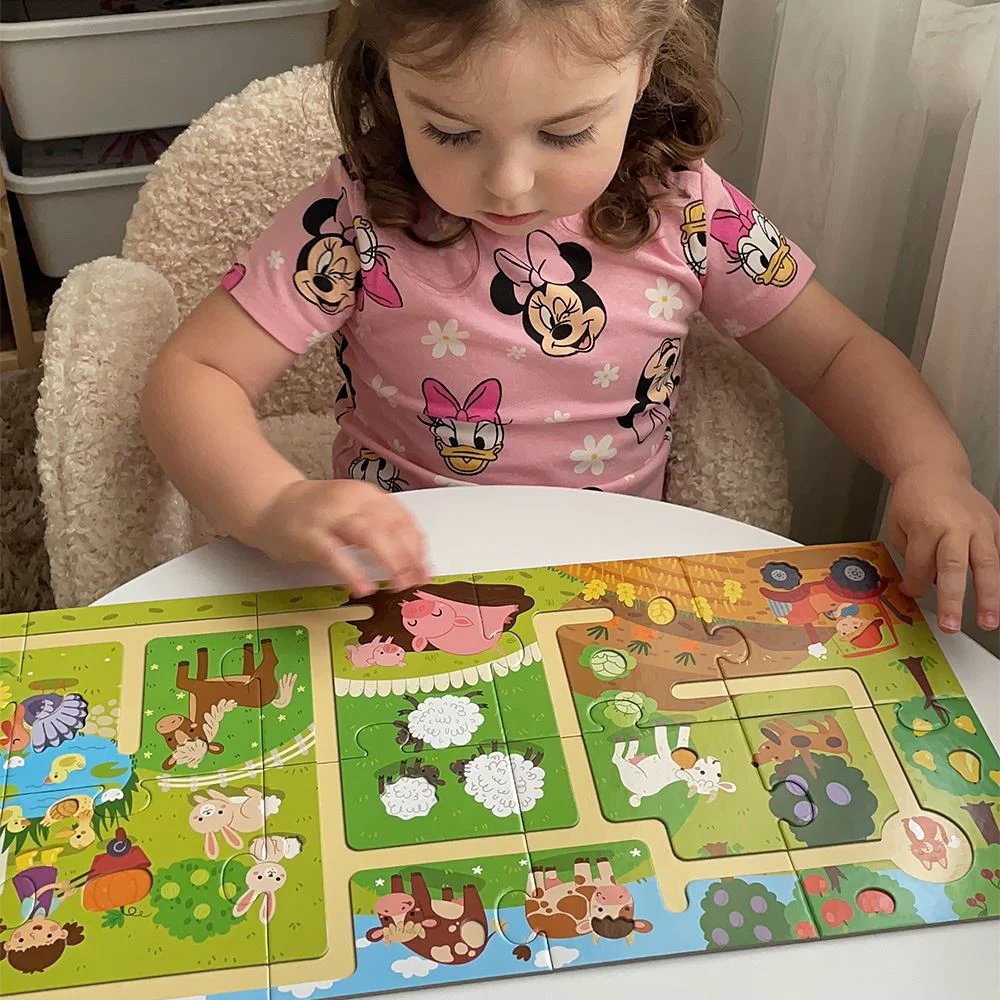 Puzzle-labirint Dodo Calatoria mea prin ferma, 10 el. foto
