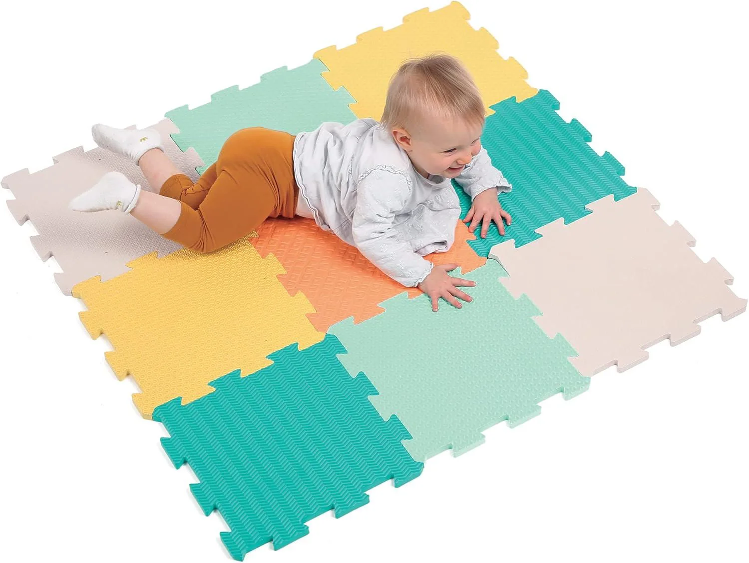 Covoras puzzle din spuma Ludi Giant Puzzle, 9 buc. foto