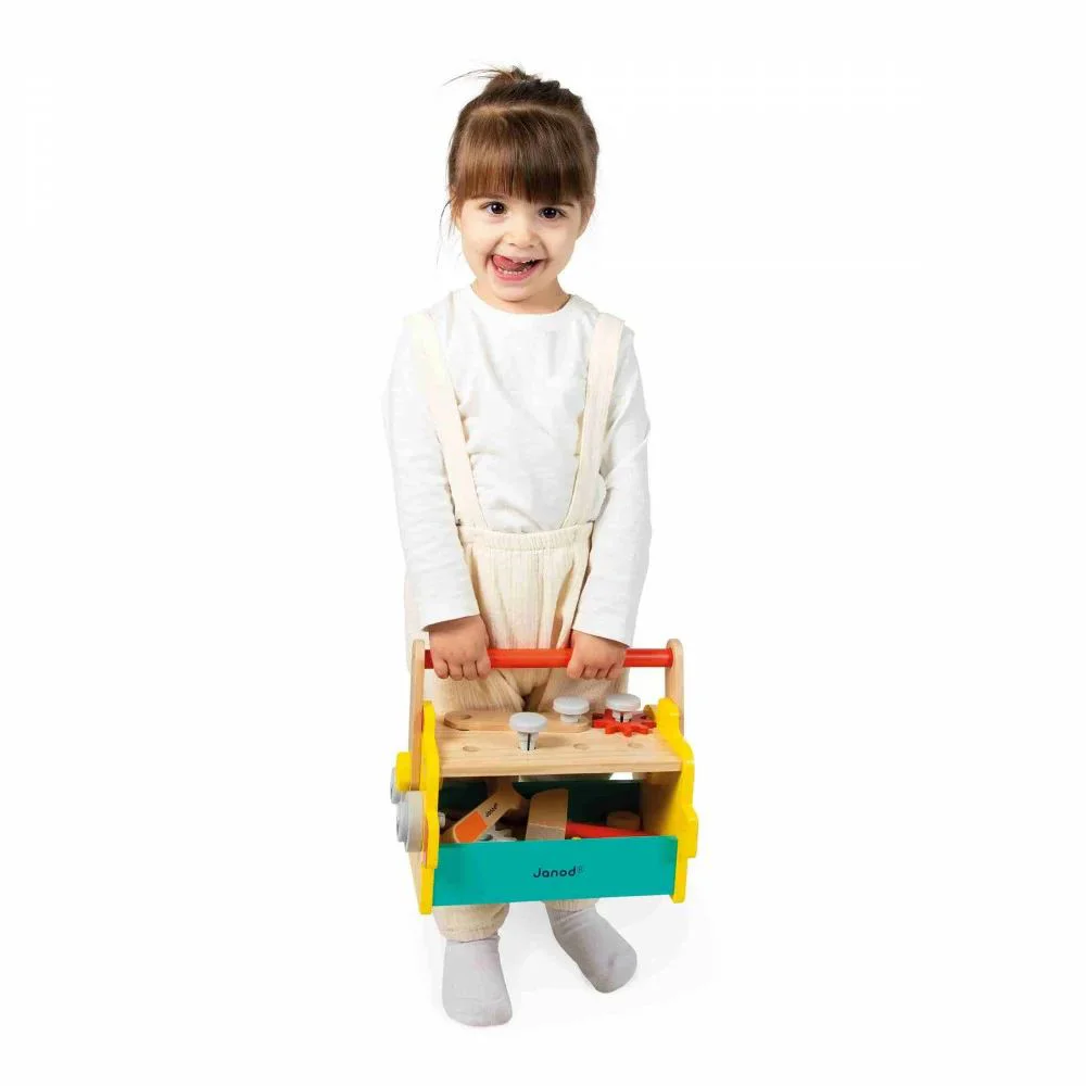 Cutia de scule din lemn Janod Brico Kids Robot foto