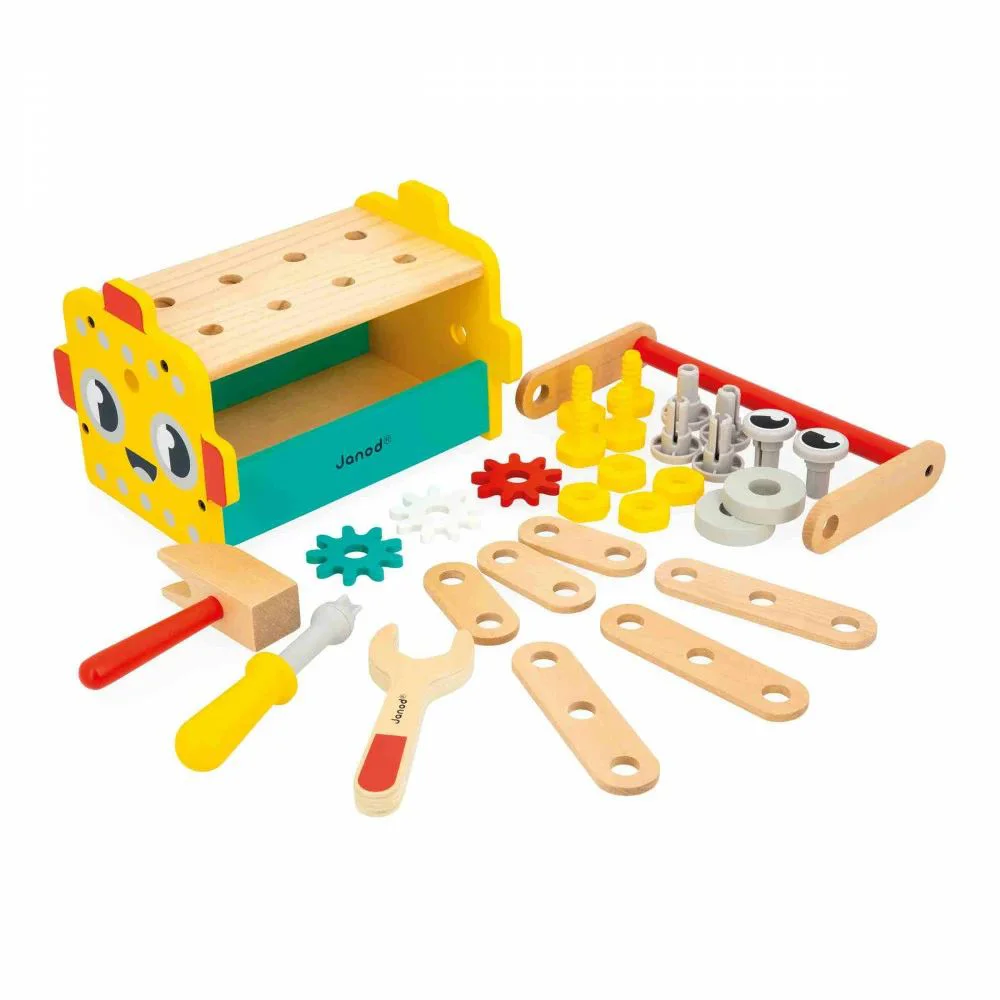 Cutia de scule din lemn Janod Brico Kids Robot foto
