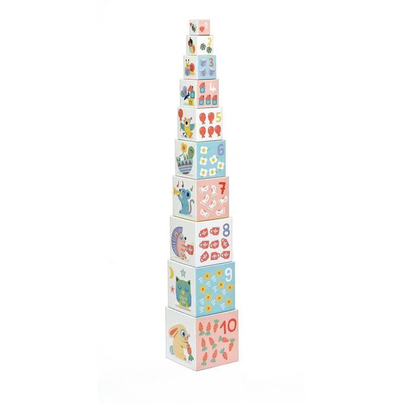 Set cuburi Djeco BabyBloki, 10 buc. foto
