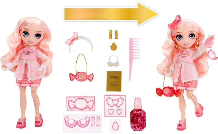 Papusa Bella Parker Rainbow High, seria Creative Crystals foto