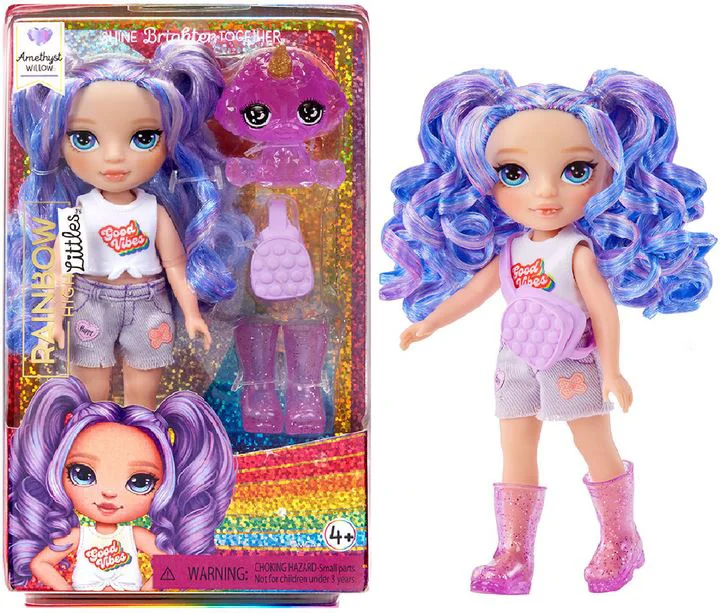 Papusa Amethyst Willow Rainbow High, seria Littles foto