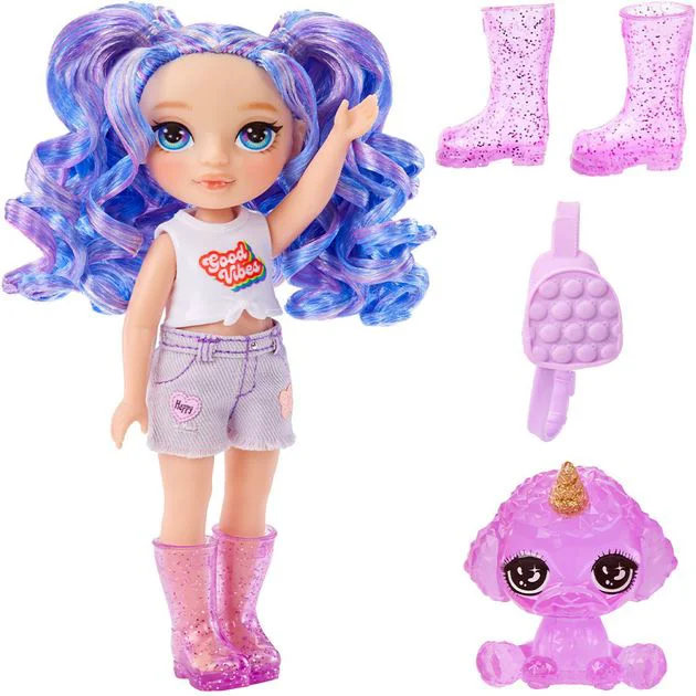 Papusa Amethyst Willow Rainbow High, seria Littles foto
