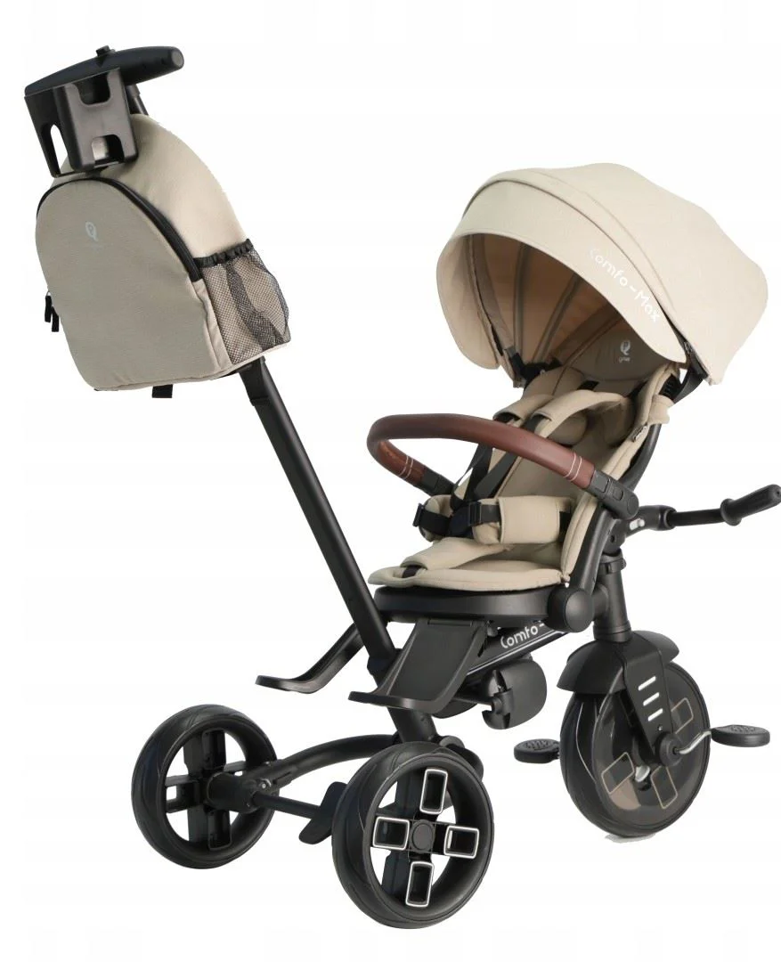 Tricicleta Qplay Comfo Max Beige foto