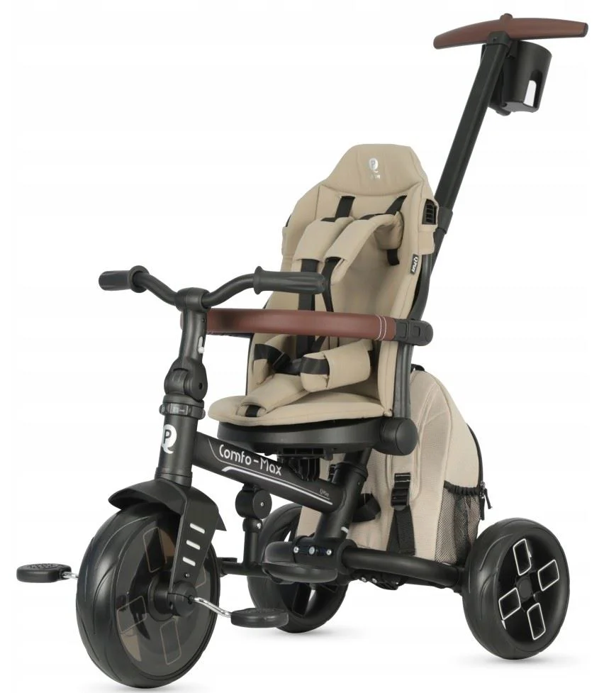 Tricicleta Qplay Comfo Max Beige foto