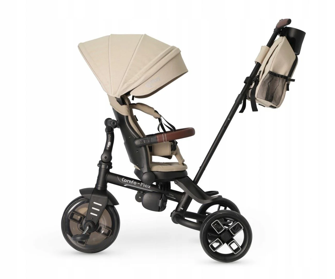 Tricicleta Qplay Comfo Max Beige foto