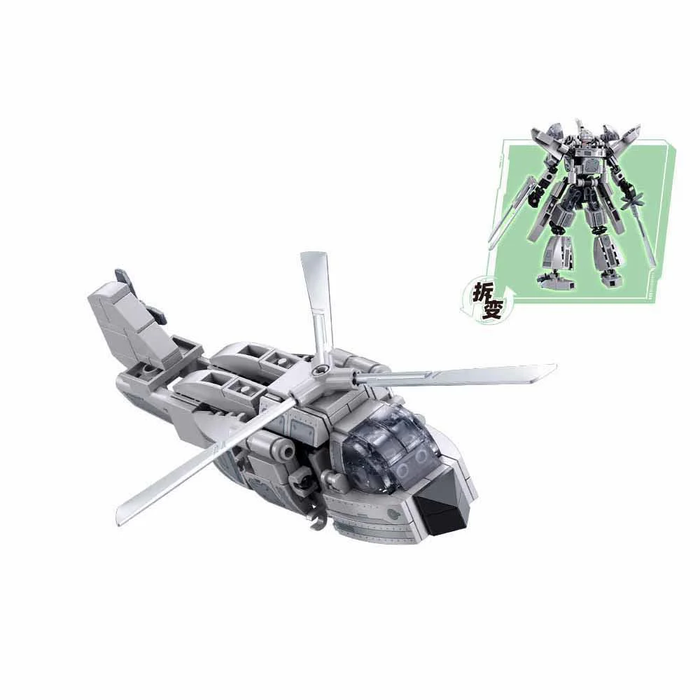 Constructor Sluban Elicopter militar 2 in 1, 218 el. foto