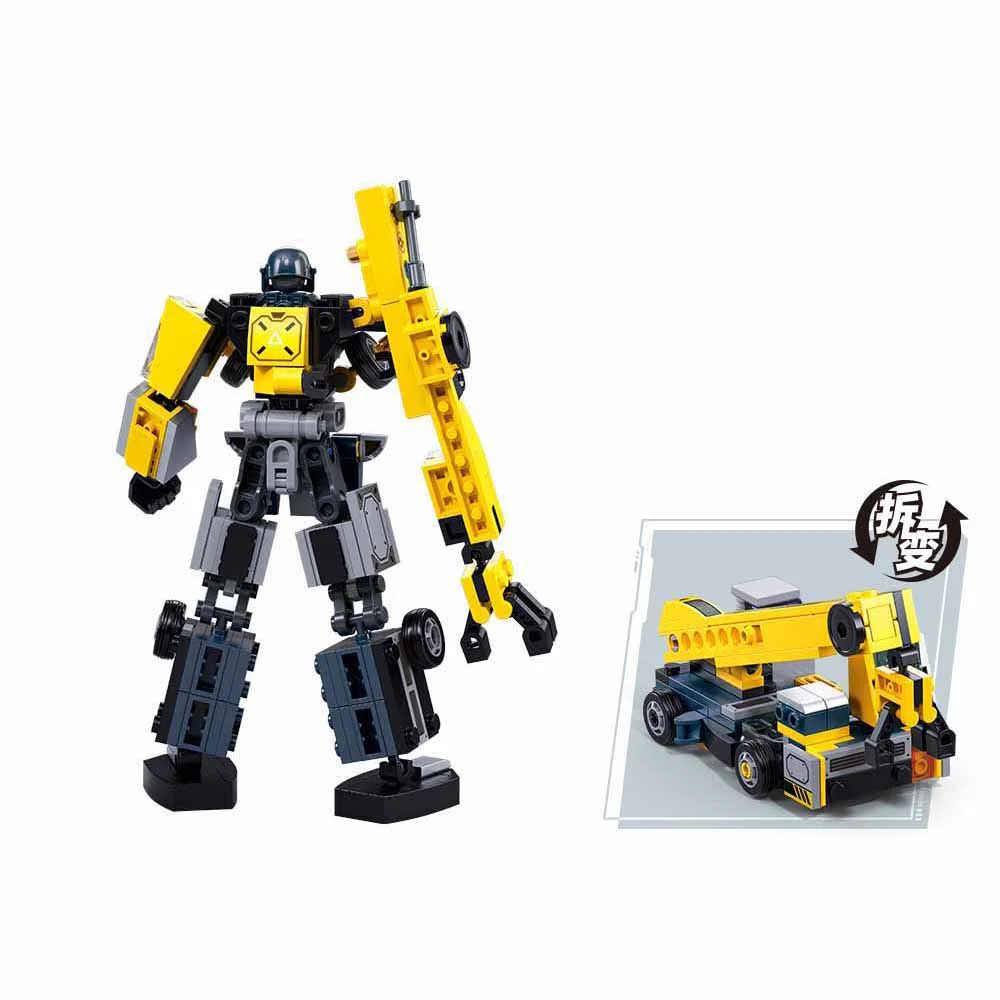 Constructor Sluban Robot macara 2 in 1, 246 el. foto