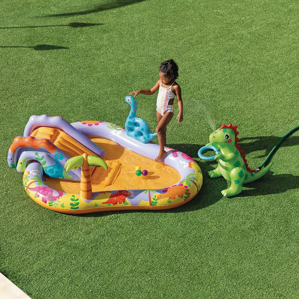 Надувной игровой центр Intex Dino Park, 201x157x69 см foto