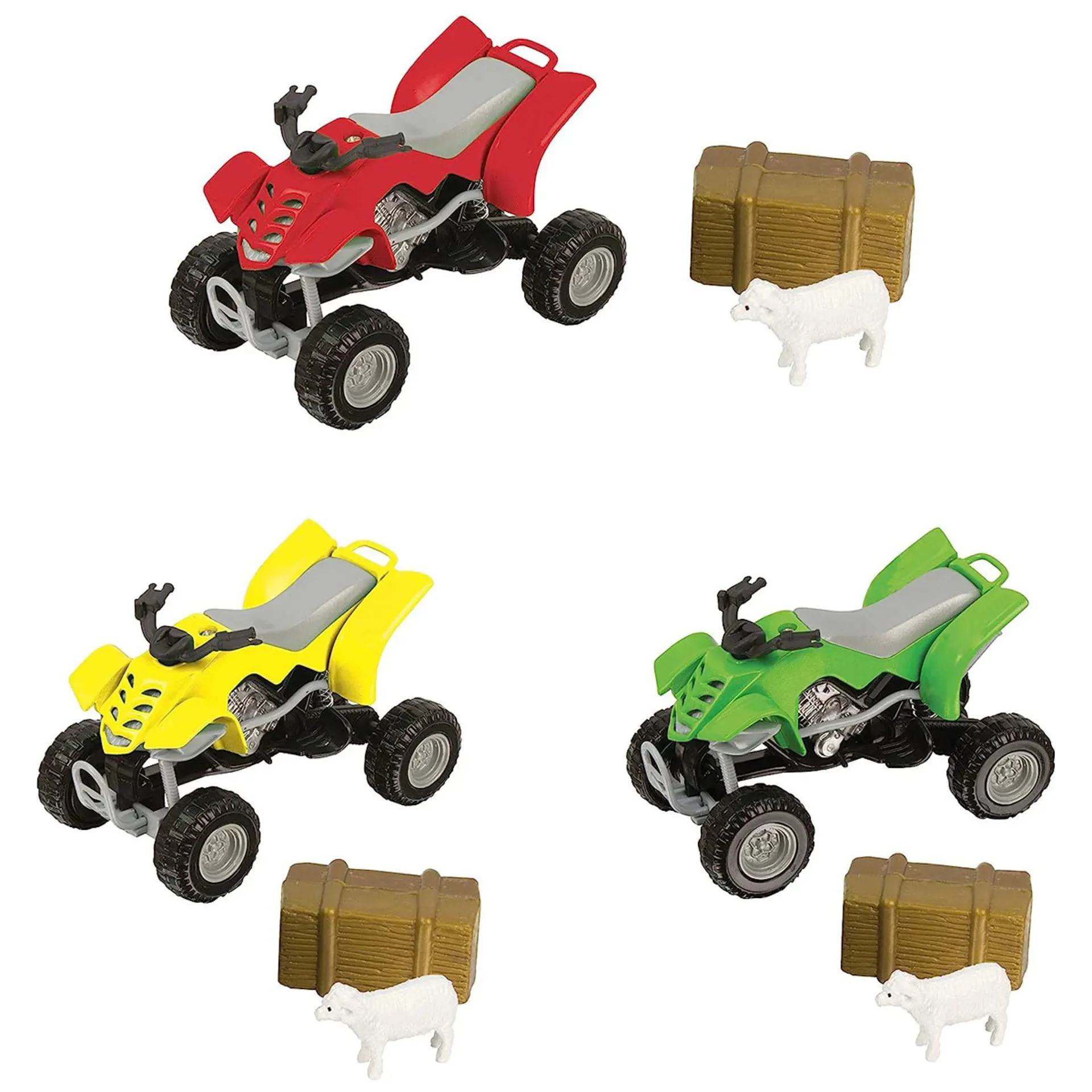 Set de joaca HTI ATV cu animale de ferma, in as. foto