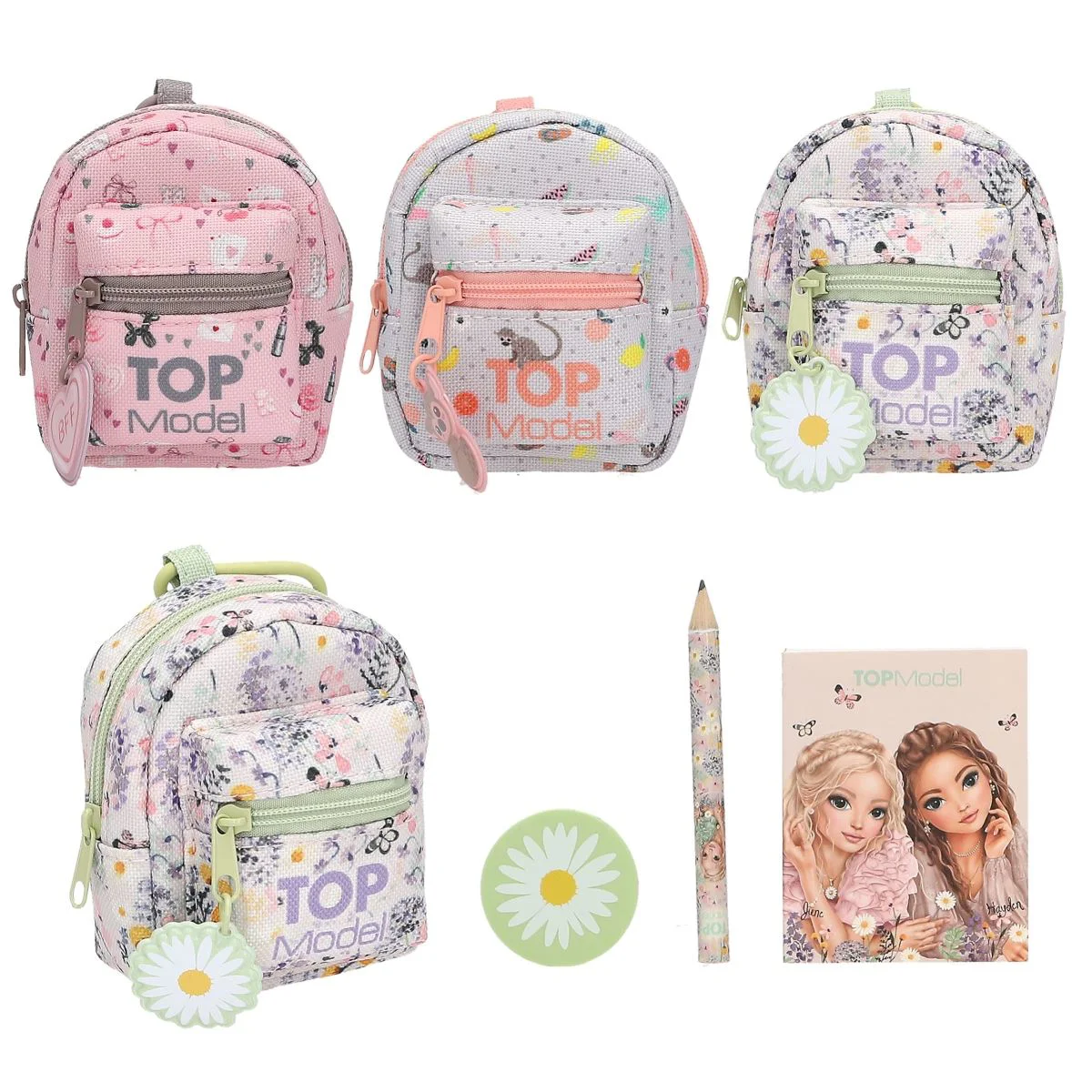 Rucsac Mini TOPModel cu articole de papetarie foto