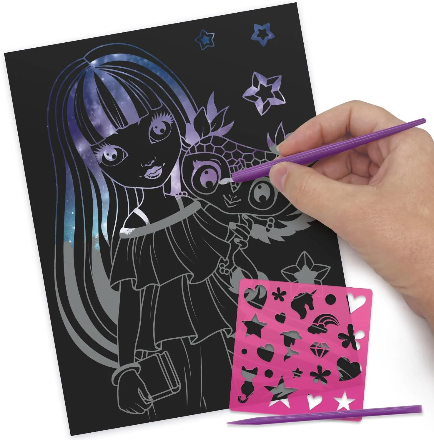 Набор для творчества Nebulous Stars Scratch & Sketch foto