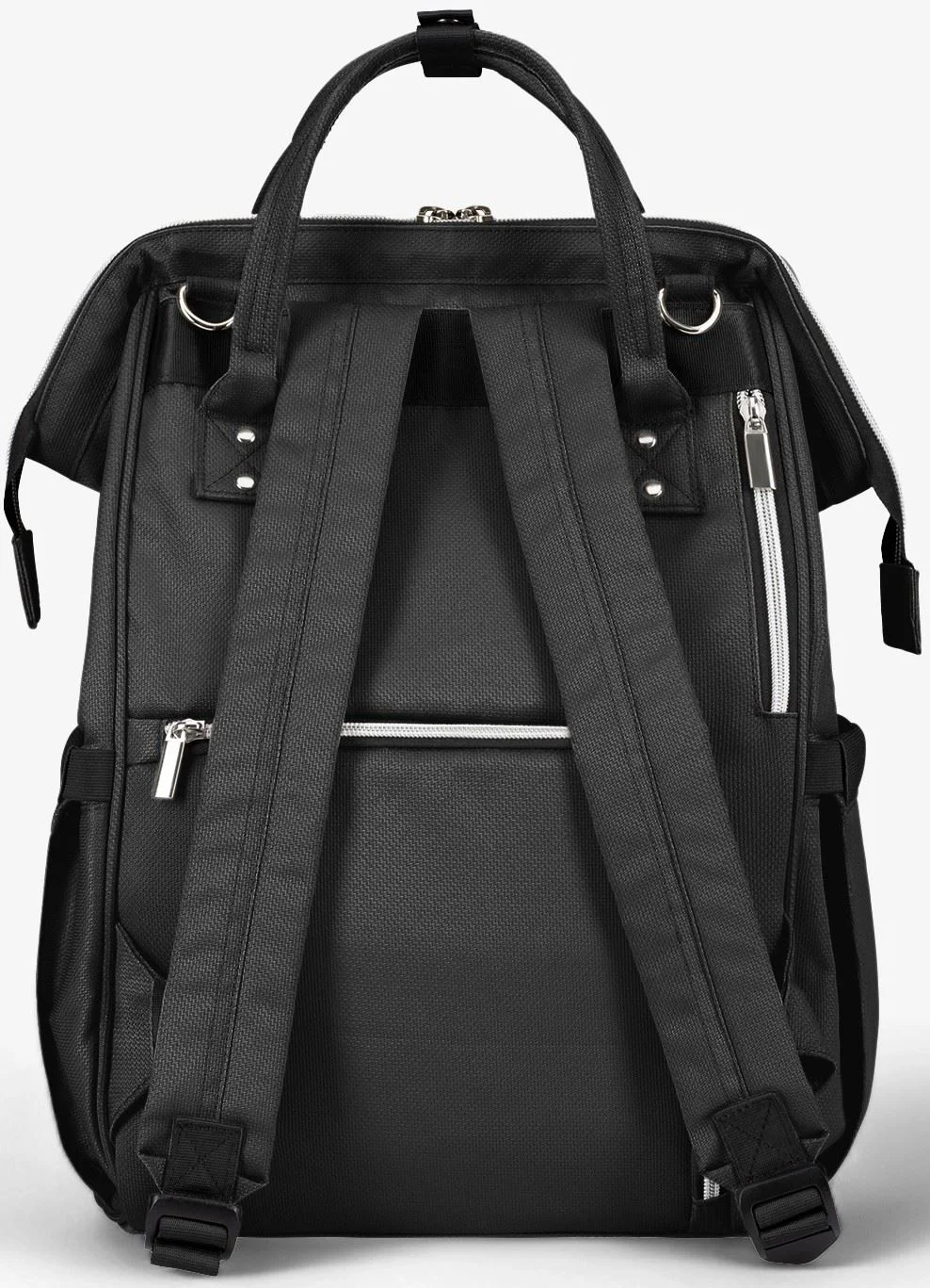 Сумка для мам KikkaBoo Siena 2025 Black Silver foto