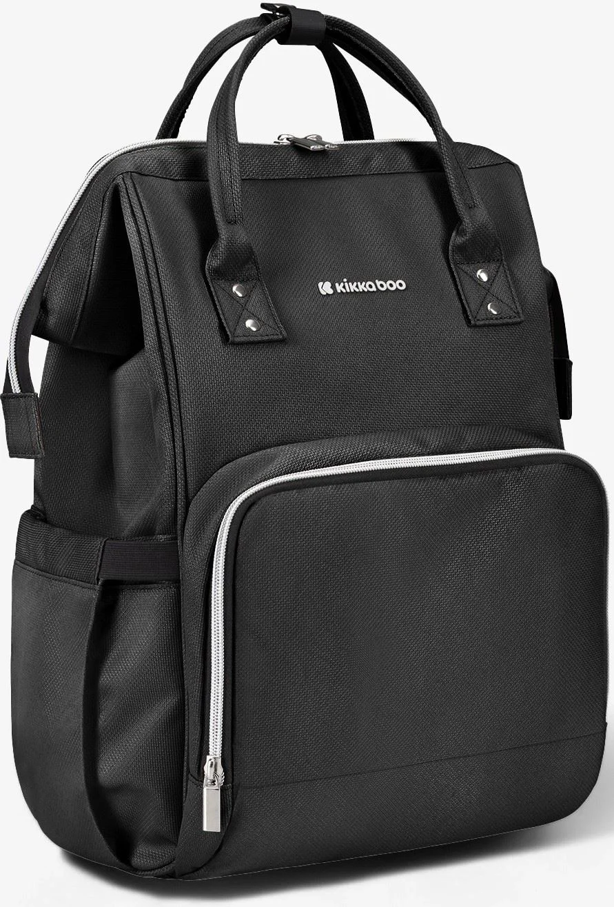 Сумка для мам KikkaBoo Siena 2025 Black Silver foto