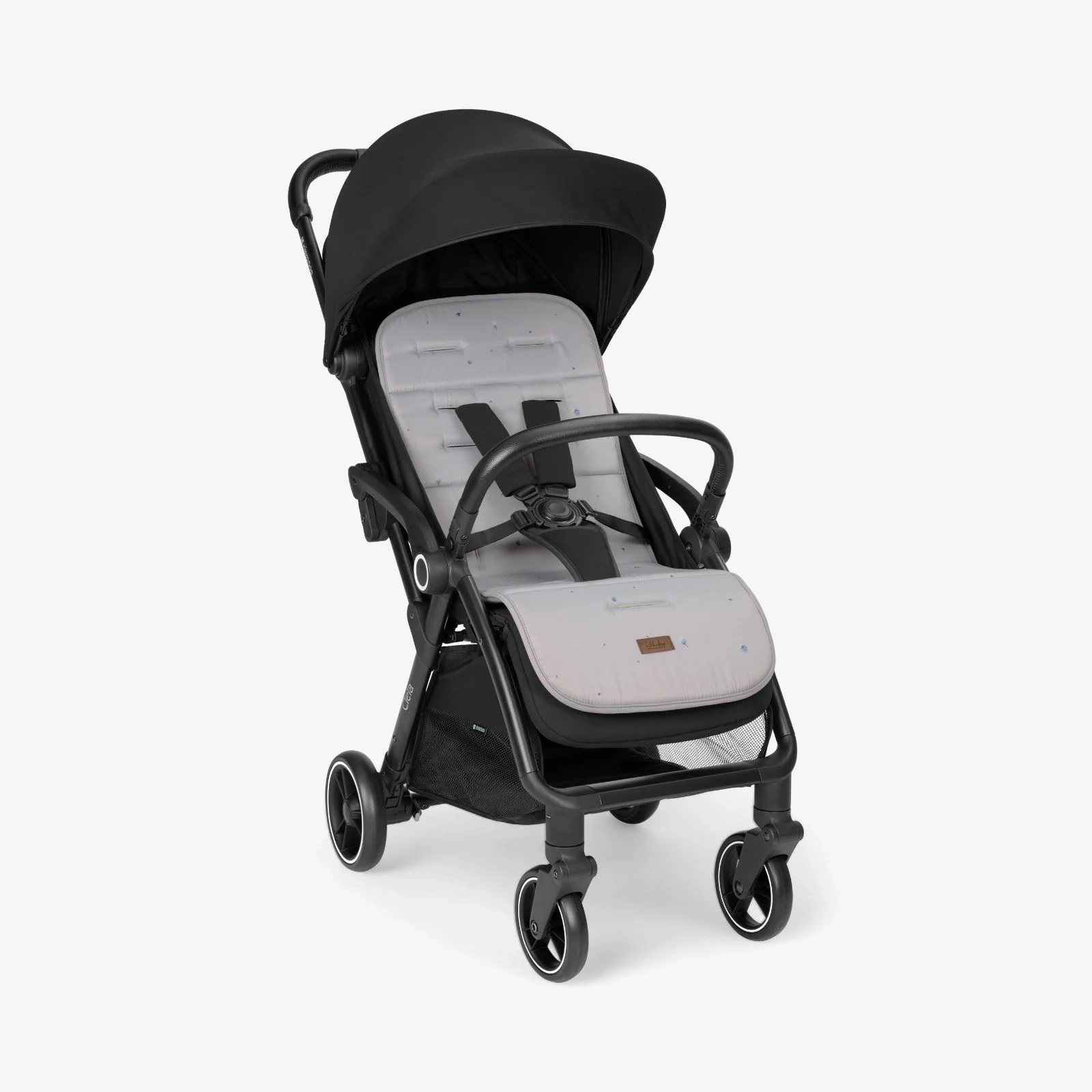 Saltea cu spuma de memorie pentru carucior KikkaBoo Dreamy Fields Grey foto