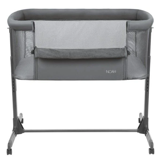Кроватка co‑sleeper KikkaBoo Noah Dark Grey foto