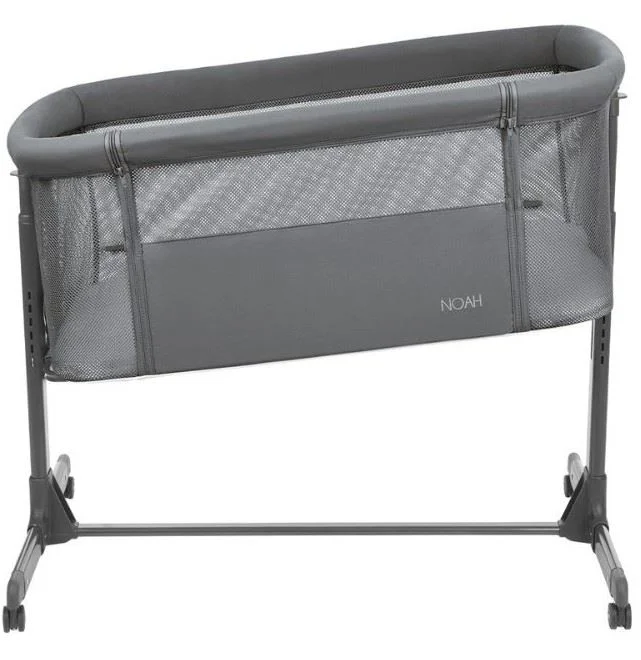 Кроватка co‑sleeper KikkaBoo Noah Dark Grey foto